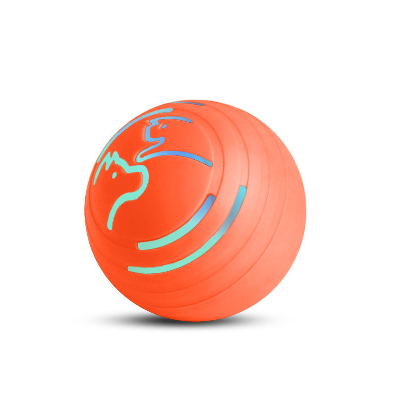 Cross-border automatic dog teaser smart toy ball rechargeable cat and dog pet toy self-hi boredom luminous bouncing ball