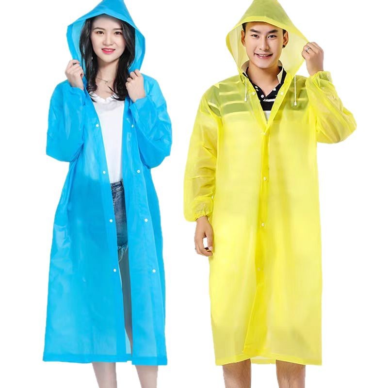 Raincoat thickened adult outer wear travel portable outdoor mountaineering single long full body rainstorm protection disposable poncho