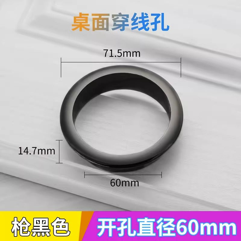 Computer Desktop Desk Threading Hole Cover Desk Face Hole Threading Wire Box Opening Hole Cover Round Decorative Ring