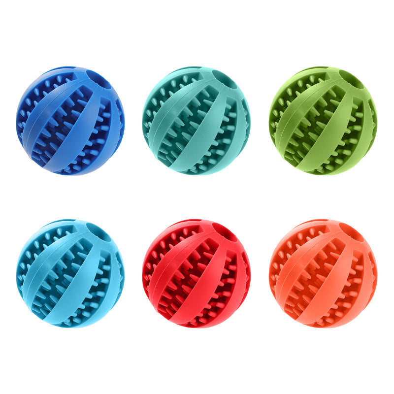 Bite-resistant hidden food watermelon ball toy ball dog bite not rotten, pet dog toy self-hi to relieve boredom, molar teeth and leak food ball