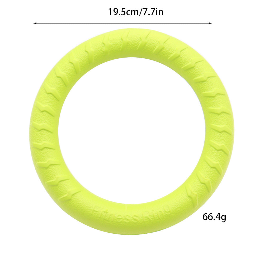 EVA pet toy dog Frisbee bite-resistant dog toy can't bite rotten molar pet ball large dog pull ring