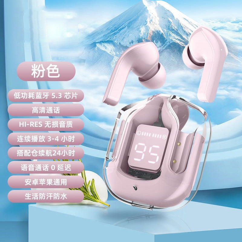 Foreign trade for air31 transparent high-quality in-ear sports digital display wireless bluetooth headset source factory