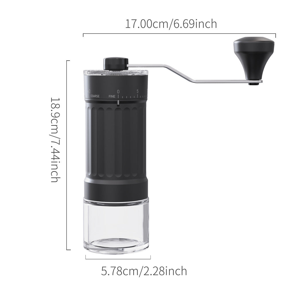 Manual coffee grinder Coffee bean grinder Hand crank coffee machine Hand crank bean grinder External adjustment thickness New