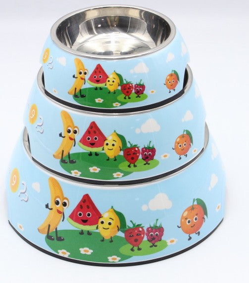 Dog bowl care, pet cervical spine anti-knock, food grade imitation porcelain, universal for cats and dogs, increased capacity, oblique mouth leak-proof