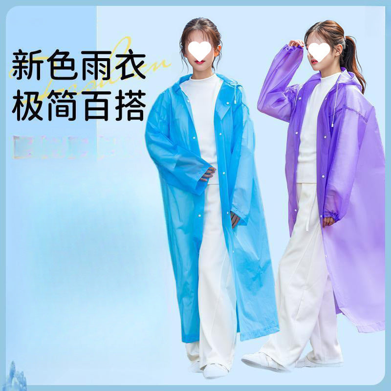 Non-disposable raincoats of good quality, men's and women's long mountaineering tourism ponchos, non-disposable rainstorm protection