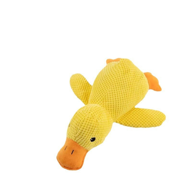Pet toy sound small yellow duck puppy plush doll accompany duck big dog self-hi grinding teeth resistant pet toy