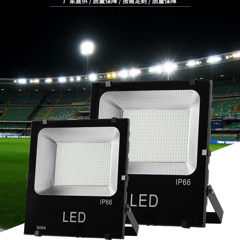 Outdoor solar floodlight Black King Kong floodlight Outdoor waterproof lighting