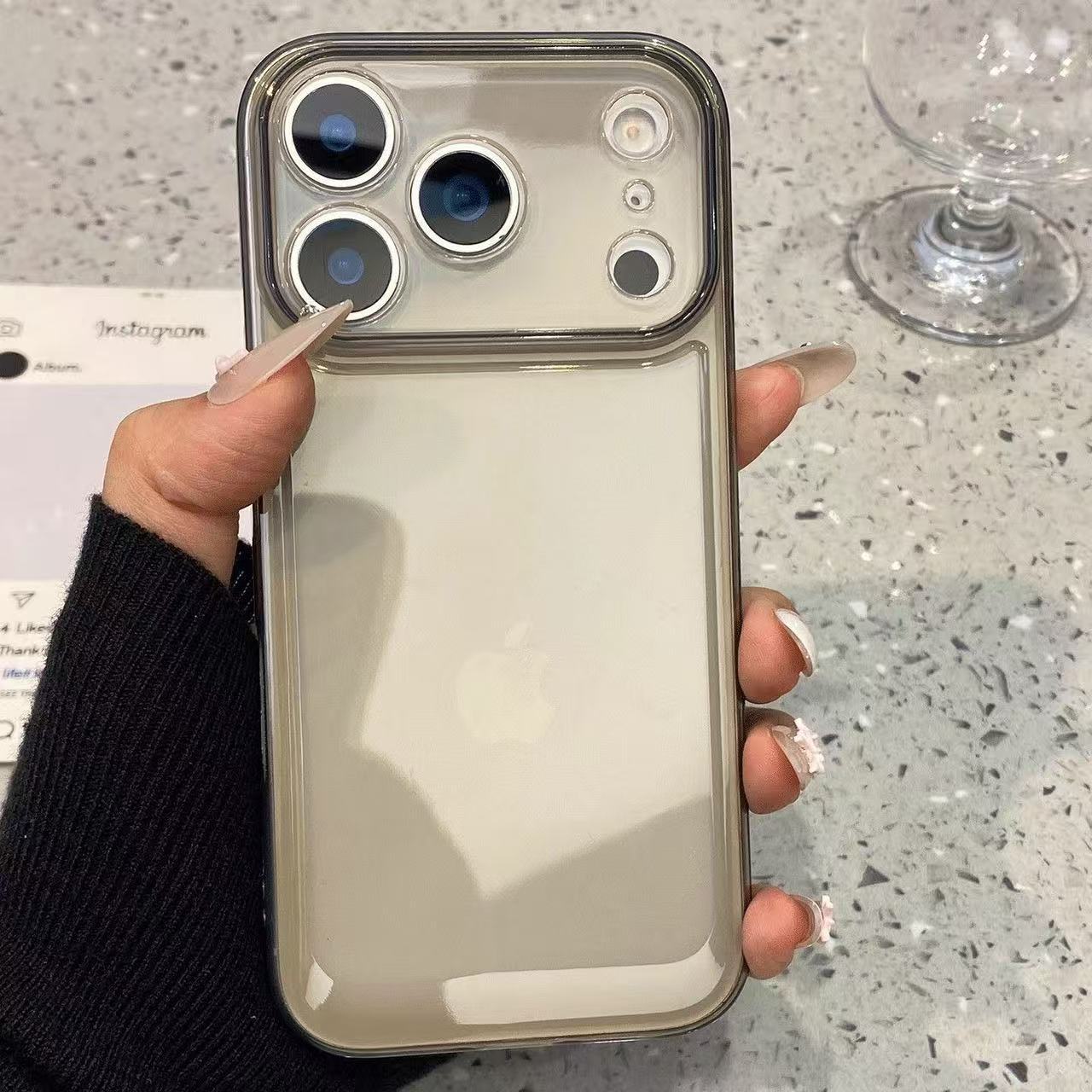 New Thickened Applicable iPhone17 Mobile Phone Case 16 Apple 17promax Simple 15 Cross-border 13/14pro12