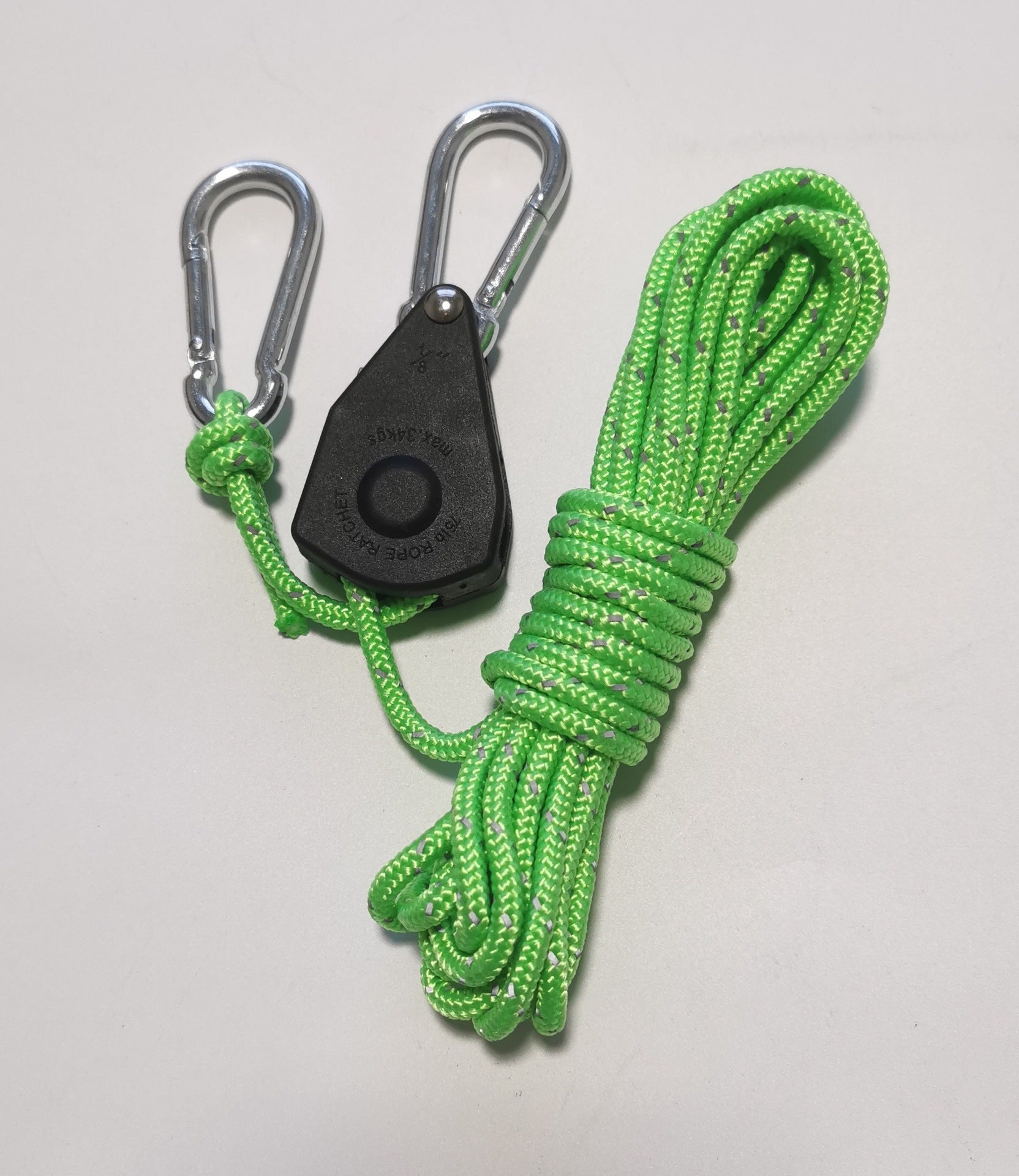 Outdoor camping canopy wind rope tent rope bold tensioner pulley buckle regulator reflective windproof rope lifting rope