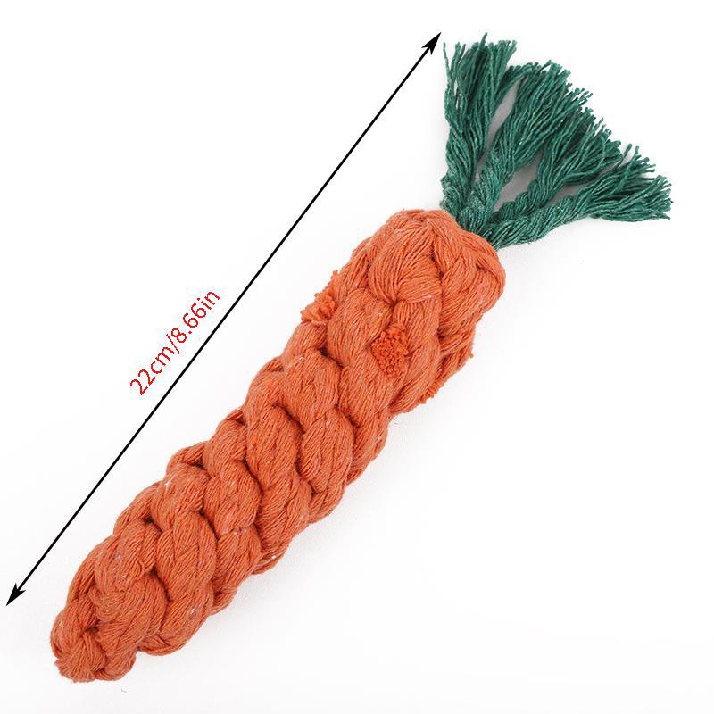 Pet Dog Toys Frisbee Pet Ball Puppy Toys Bite-resistant Knot Self-Hi Carrot Teeth Grinding Toys