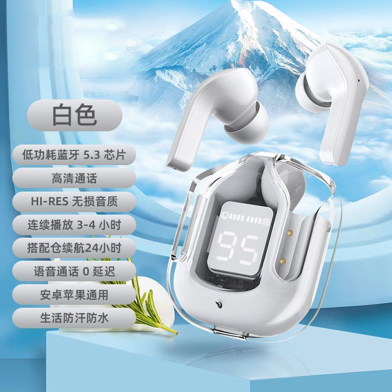 Foreign trade for air31 transparent high-quality in-ear sports digital display wireless bluetooth headset source factory