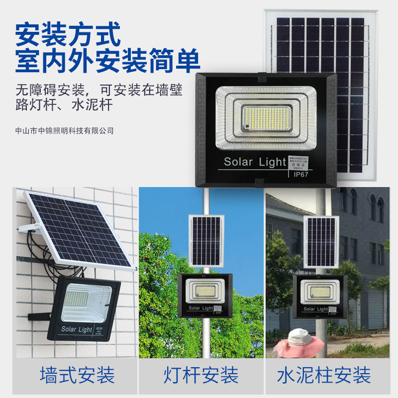 Cross-border new solar lights Outdoor lighting Garden lights Solar floodlights New rural street lights Factory direct sales