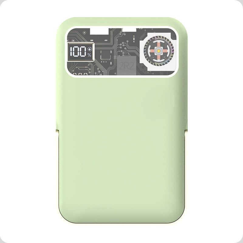 Private mold F2 hurricane power bank with bracket for iPhone Apple mobile phone cooling mobile power bracket