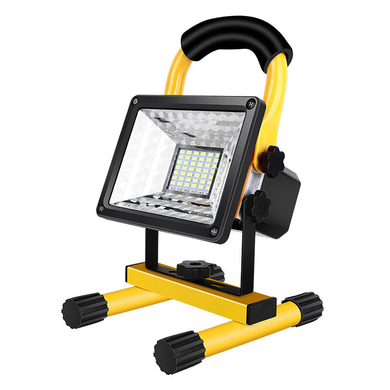 LED strong light charging floodlight, outdoor emergency light construction site floodlight power failure lighting camping portable household light