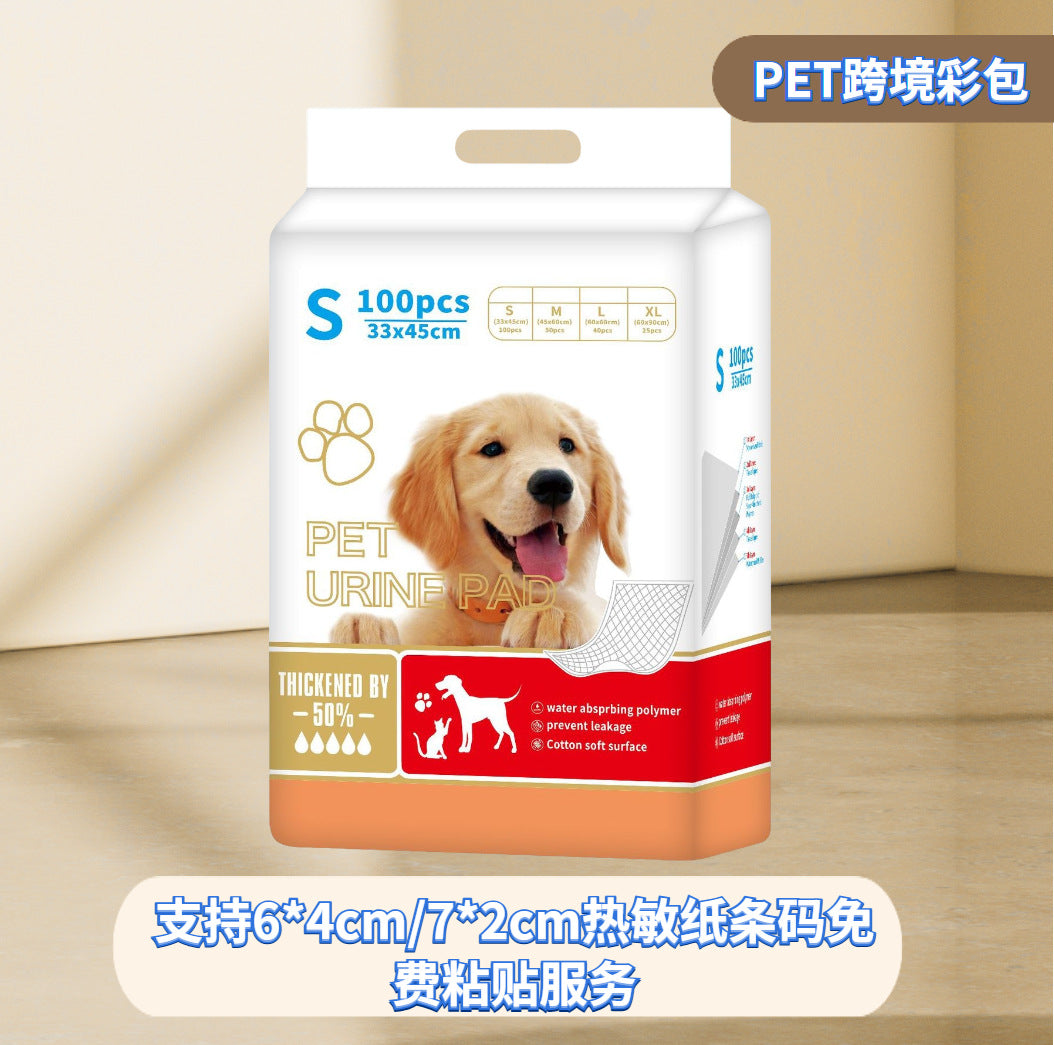 Wholesale Cross-border Dog Diaper Pet Diaper Pad Dog Cat Diaper Teddy Diaper Toilet Absorbent Pad Pet Supplies