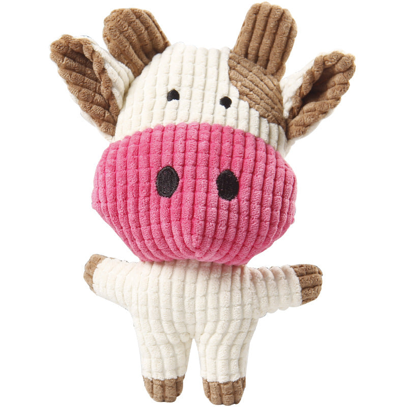 Pet Products Amazon Cats and Dogs Grinding Teeth Corn Fleece Sound Accompanied by a variety of cartoon plush toys in stock