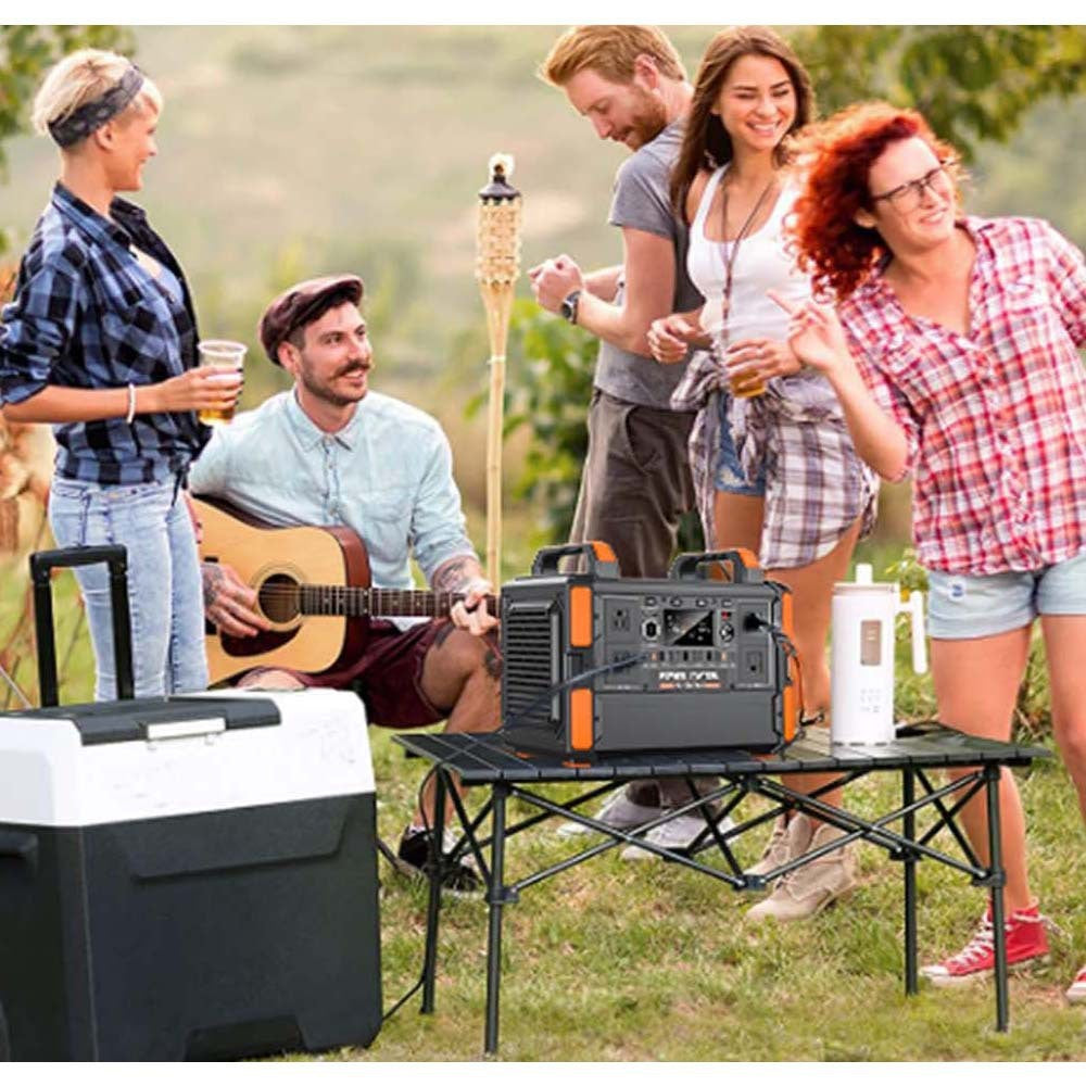 1200W 1000WH 220V 110V Portable Solar Charging Energy Storage Vehicle Emergency Electric Fire Relief