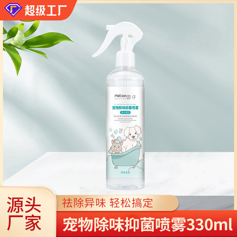 Pet deodorant cat dog cat litter deodorant smell bacteriostatic toilet indoor and outdoor pet deodorant spray wholesale