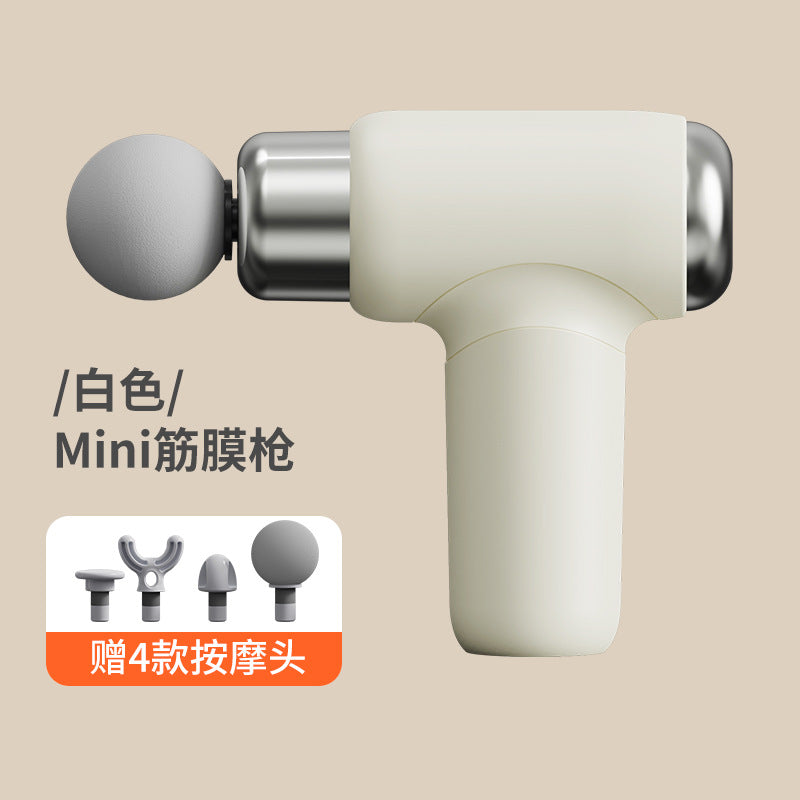 Cross-border fascia mini portable stretch multi-head muscle rechargeable massager household stretch high-frequency head fitness