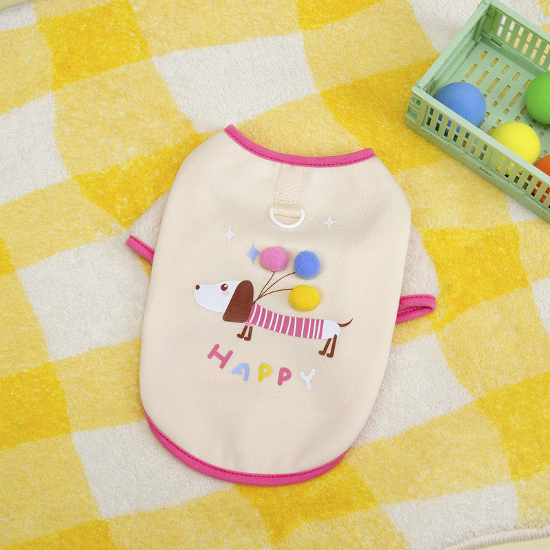 Cute wind autumn and winter dog cute cartoon puppy four-legged sweater cat warm fleece 25 balloon sweater