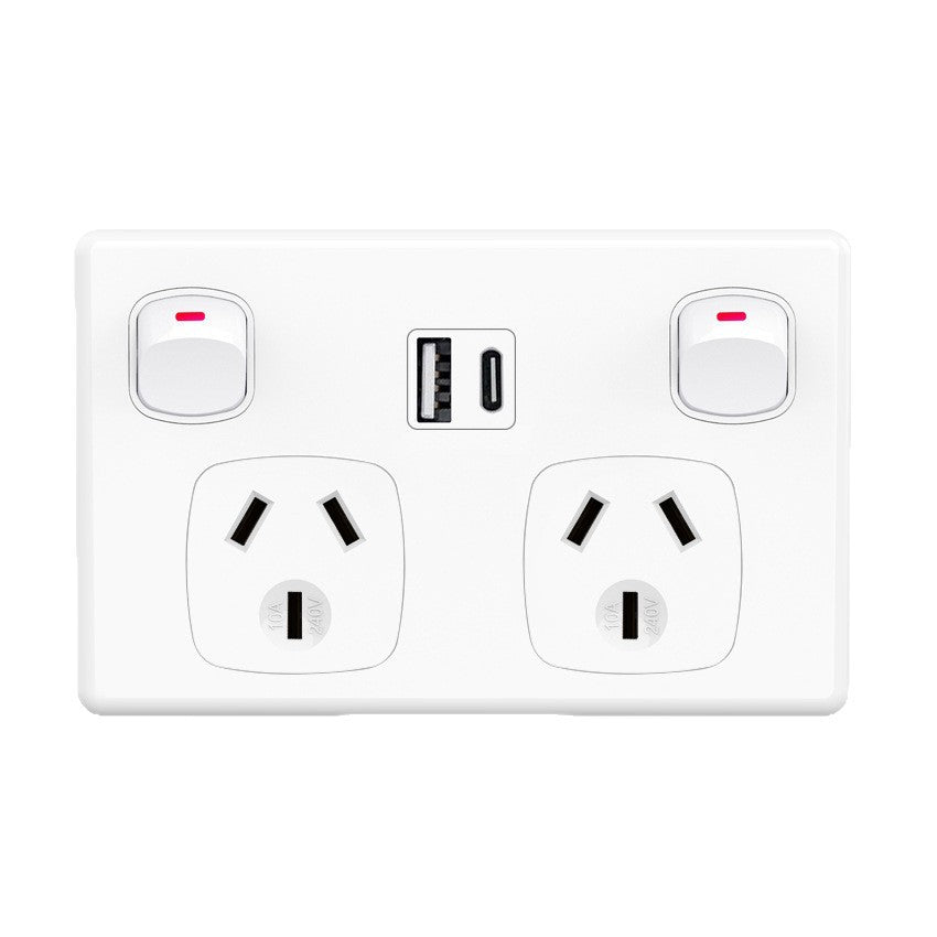 USB Australian plug wall Australian standard USBSAA certified creative cabinet concealed socket panel switch