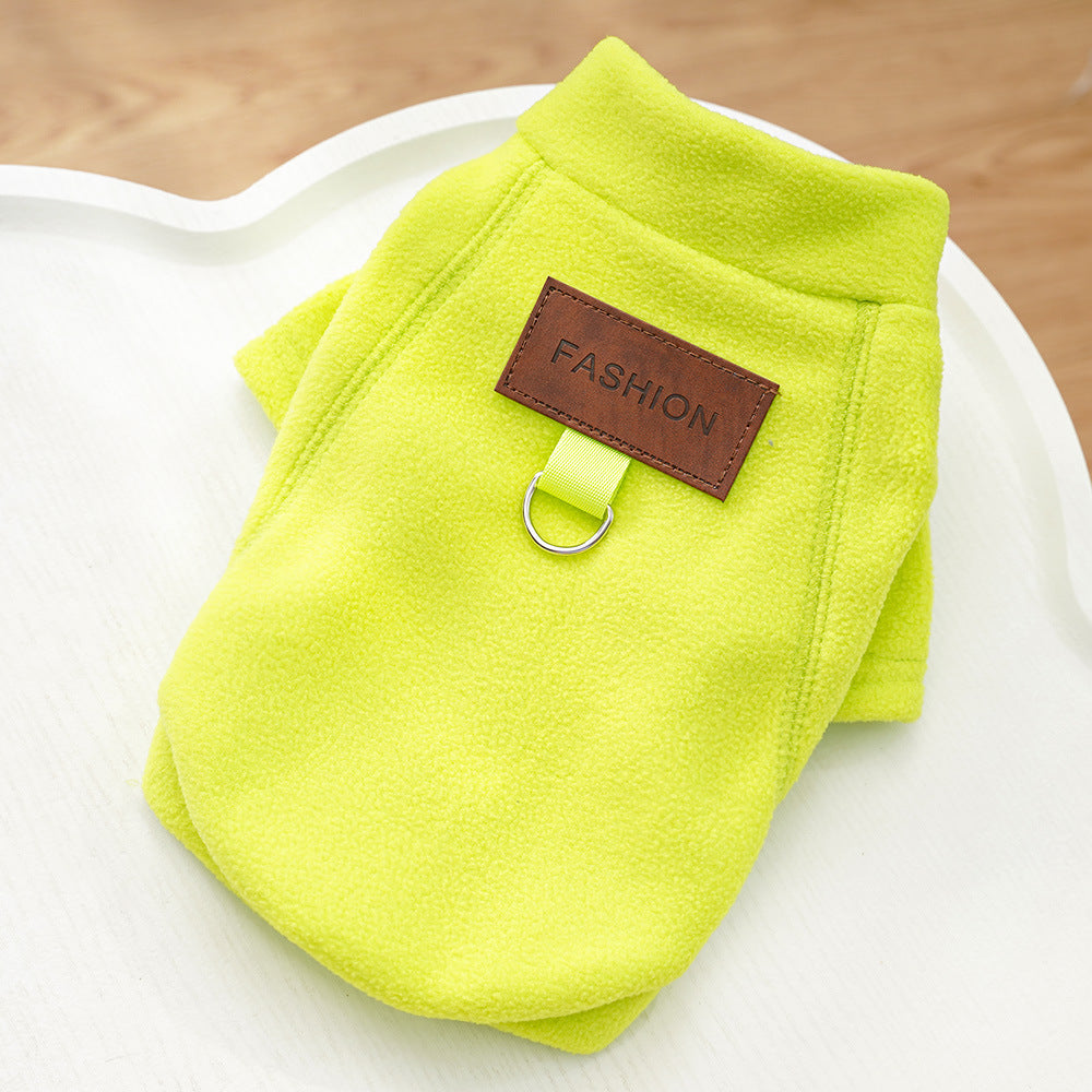 Cross-border new pet dog cat autumn and winter clothes velvet dog clothes cat clothing