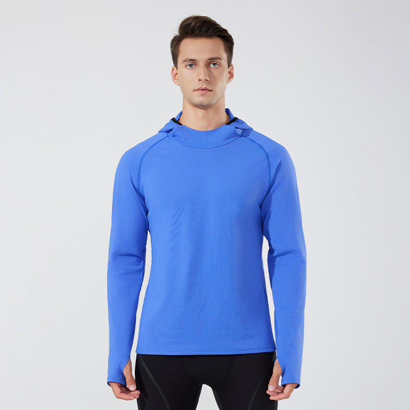 Autumn and winter new men and women couples hooded velvet sports yoga top outdoor casual jacket outdoor running long sleeves