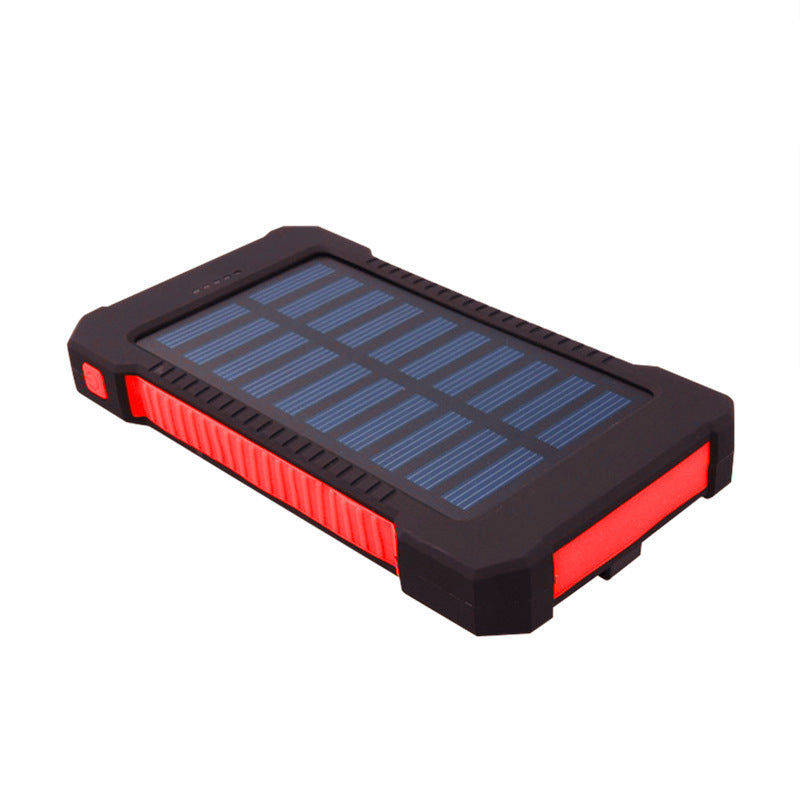 Cross-border portable solar power bank LED light 20000mAh ultra-thin outdoor mobile phone mobile power supply customization