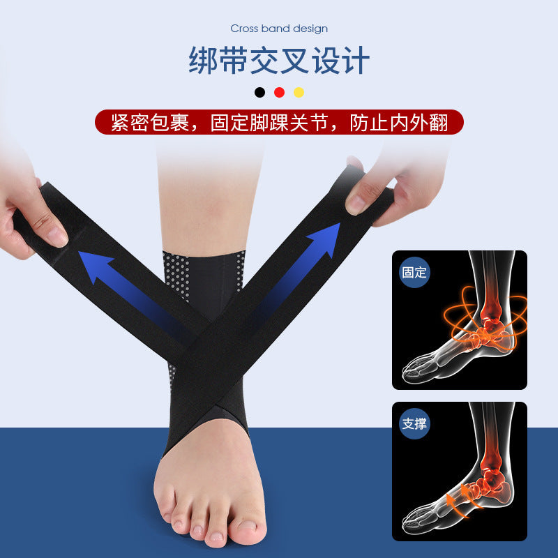 Zhuochen has the same new rehabilitation ankle fixed men's and women's sports ankle twist protection anti-sprain foot sprain protective gear, which is available in stock quickly.