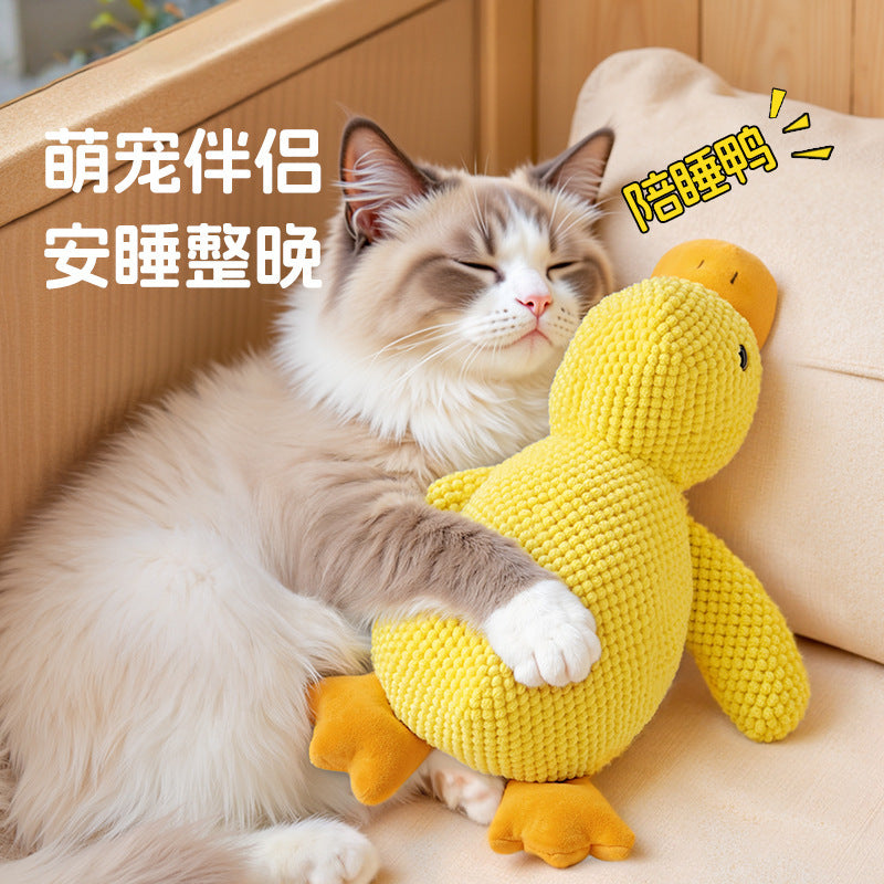 Cute pet significant other cat mint duck PP cotton scratch resistant bite resistant pineapple down pet explosion dog cat sound toy