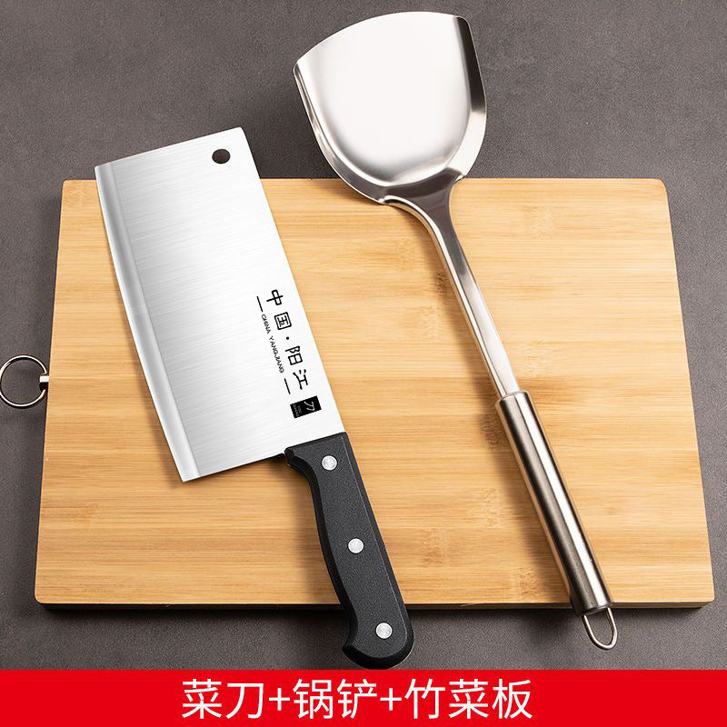 Kitchen knife cutting board two-in-one knife set household cutting board combination dormitory chopping board kitchen supplies full set of kitchen utensils