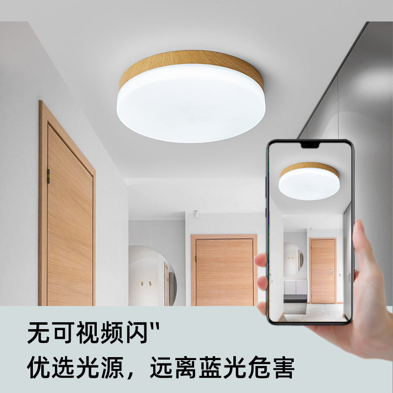 LED intelligent induction ceiling light round white human body induction light bedroom light balcony corridor light cross-border manufacturers