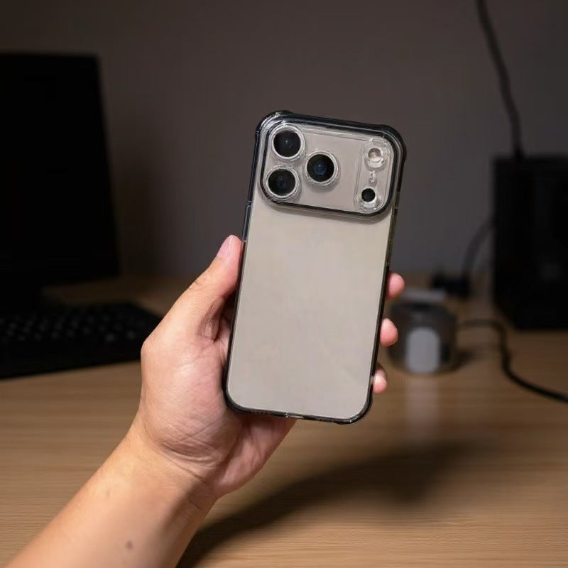 Transparent thickened suitable for iphone17promax mobile phone case Apple 16e/17pro soft case 17air simple 17