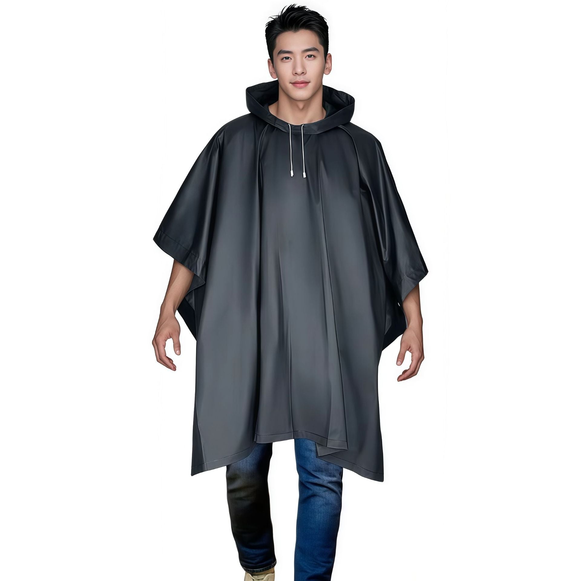 Non-disposable EVA cape raincoat outdoor adult travel concert portable multi-functional fashion poncho