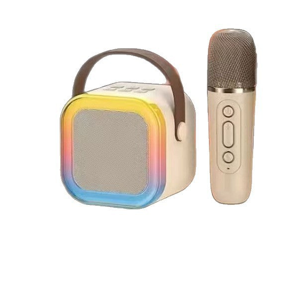 Compact and Portable Handheld Microphone Bluetooth Audio Integrated Microphone Wireless All-in-One Bluetooth Audio K12