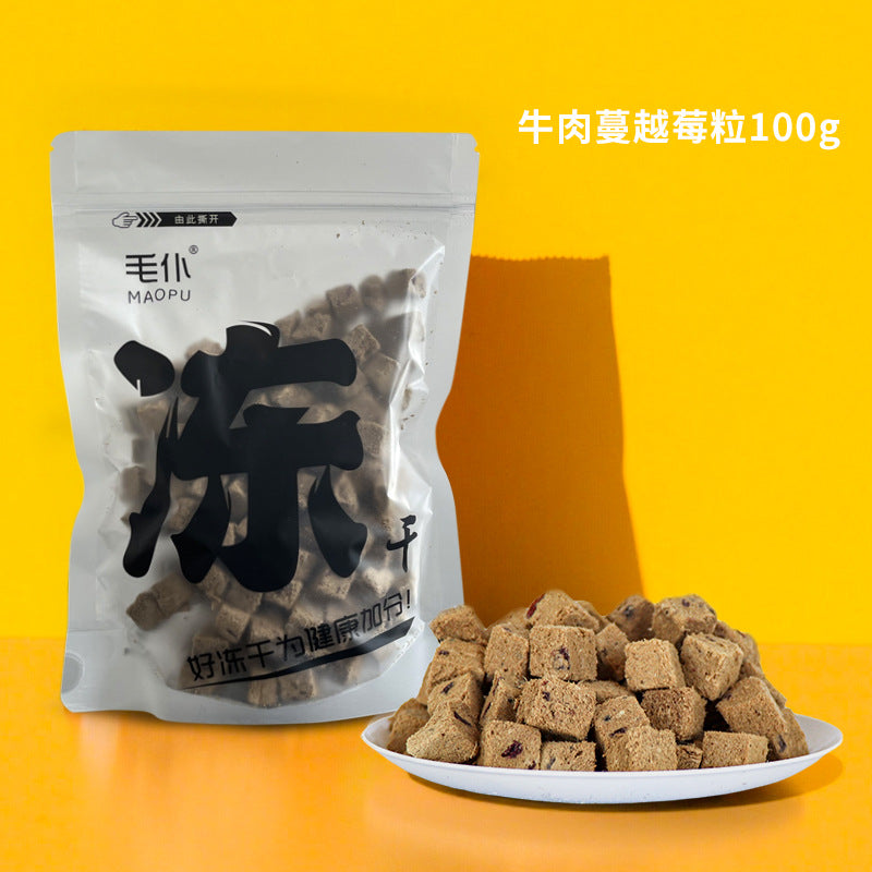 Freeze-dried chicken kernels pet snacks wholesale cat dog universal chicken breast cat grass multi-spring fish egg yolk duck kernels