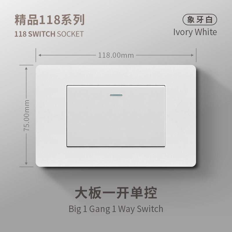 Thai American standard socket panel 118 type switch Italian American standard six-hole USB wall international multi-function three-hole Europe