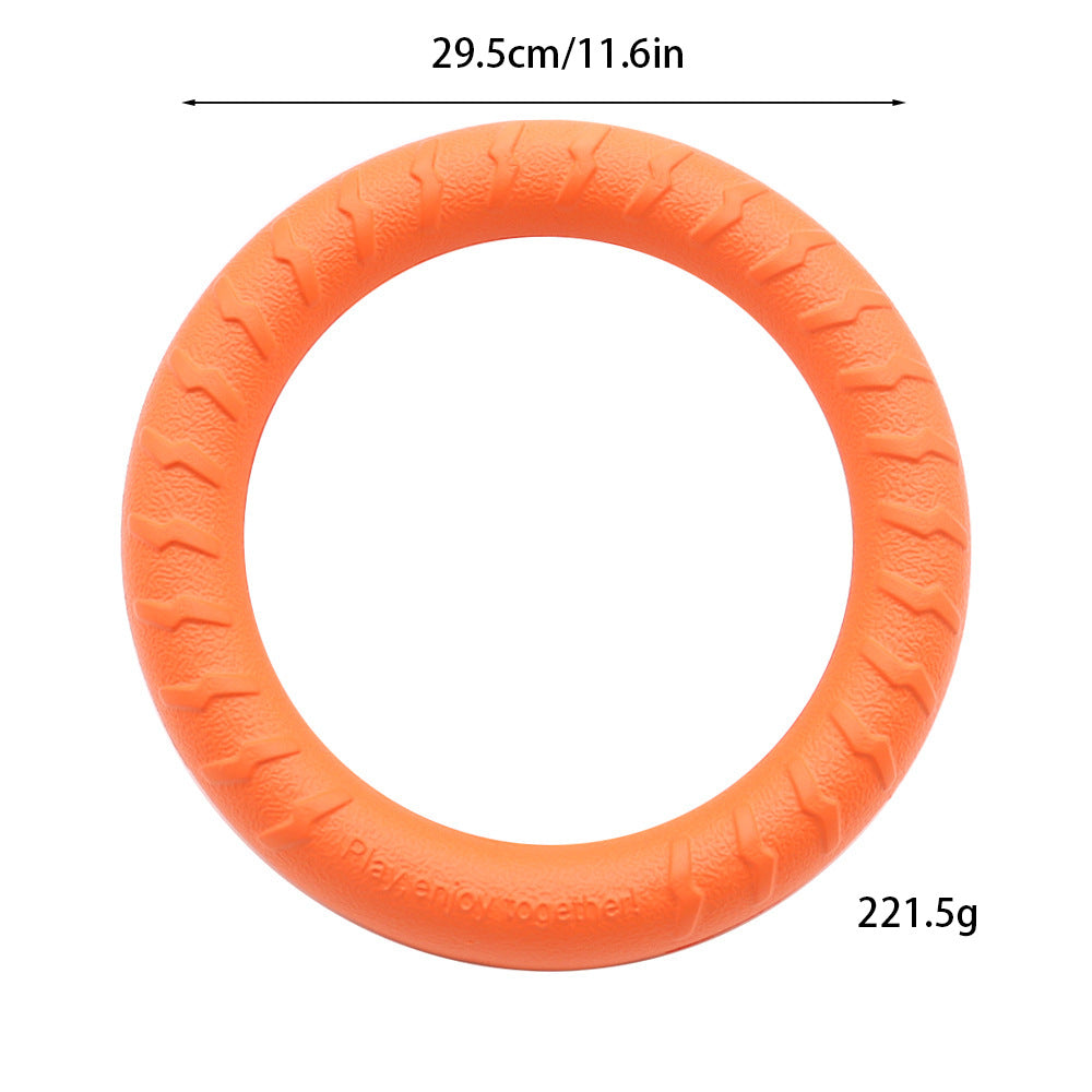 EVA pet toy dog Frisbee bite-resistant dog toy can't bite rotten molar pet ball large dog pull ring