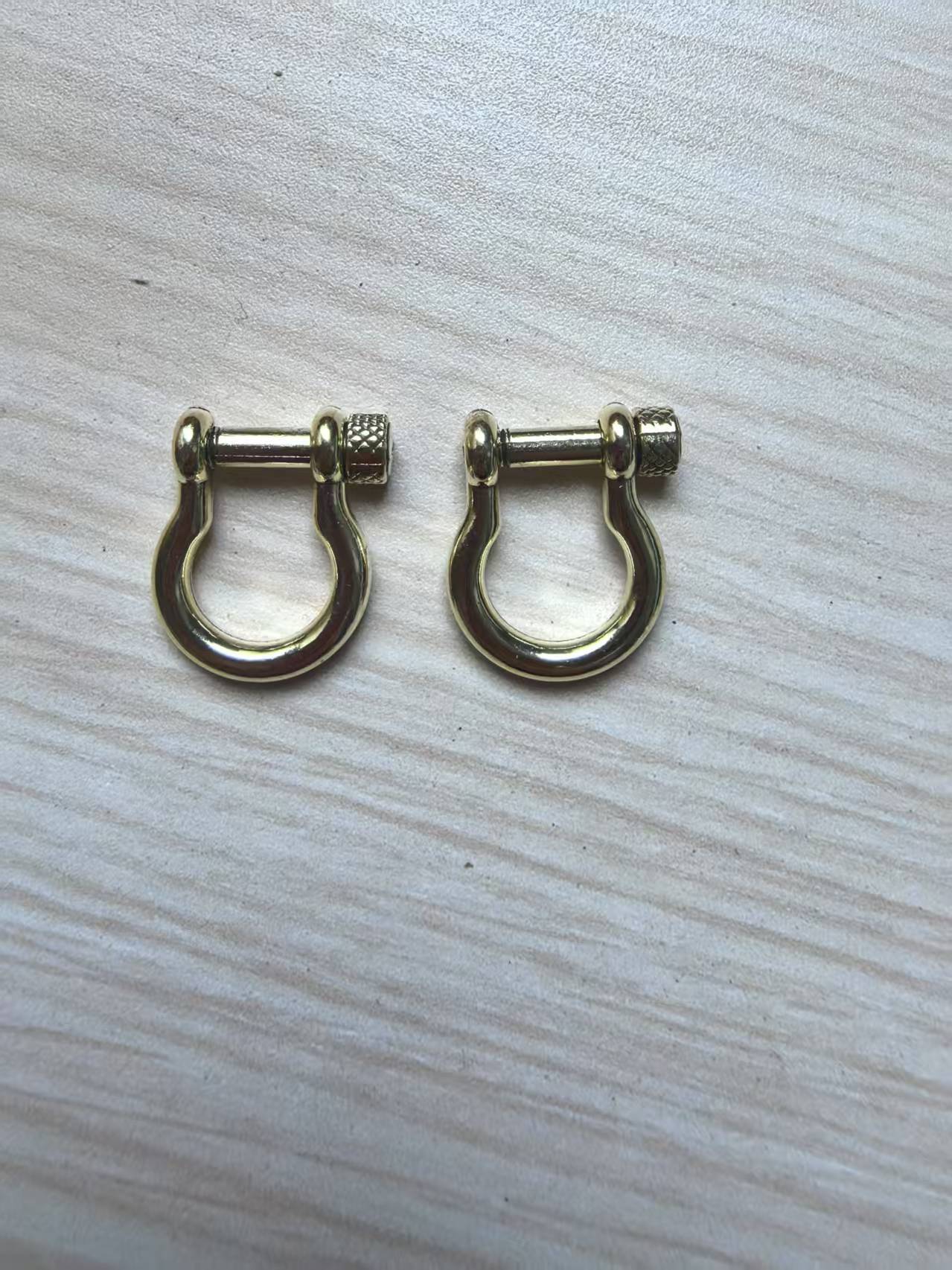 Buckle D-type buckle horseshoe buckle umbrella rope bracelet accessories metal outdoor mountaineering buckle camping portable buckle zinc alloy