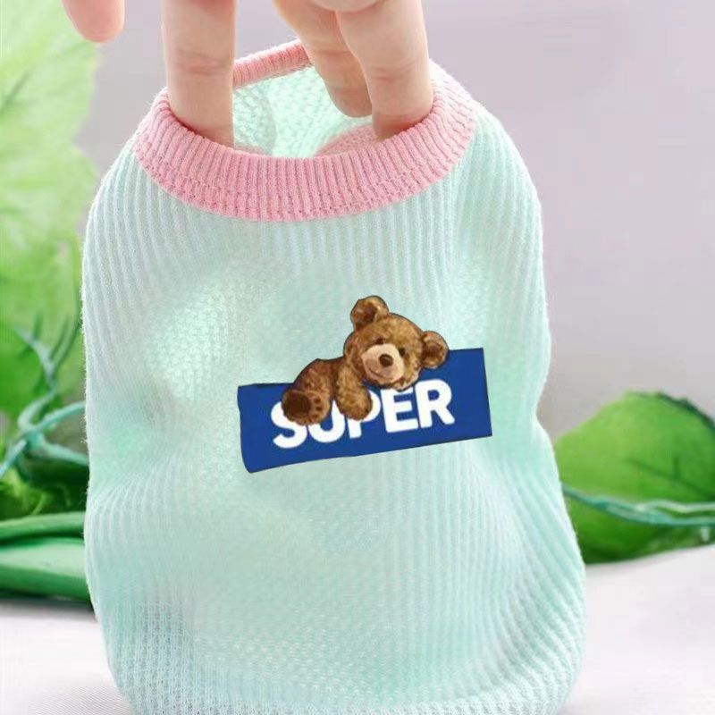 Pet clothes Spring and Autumn thin sling vest dog clothes teddy bear kitten Yorkshire Schnauzer