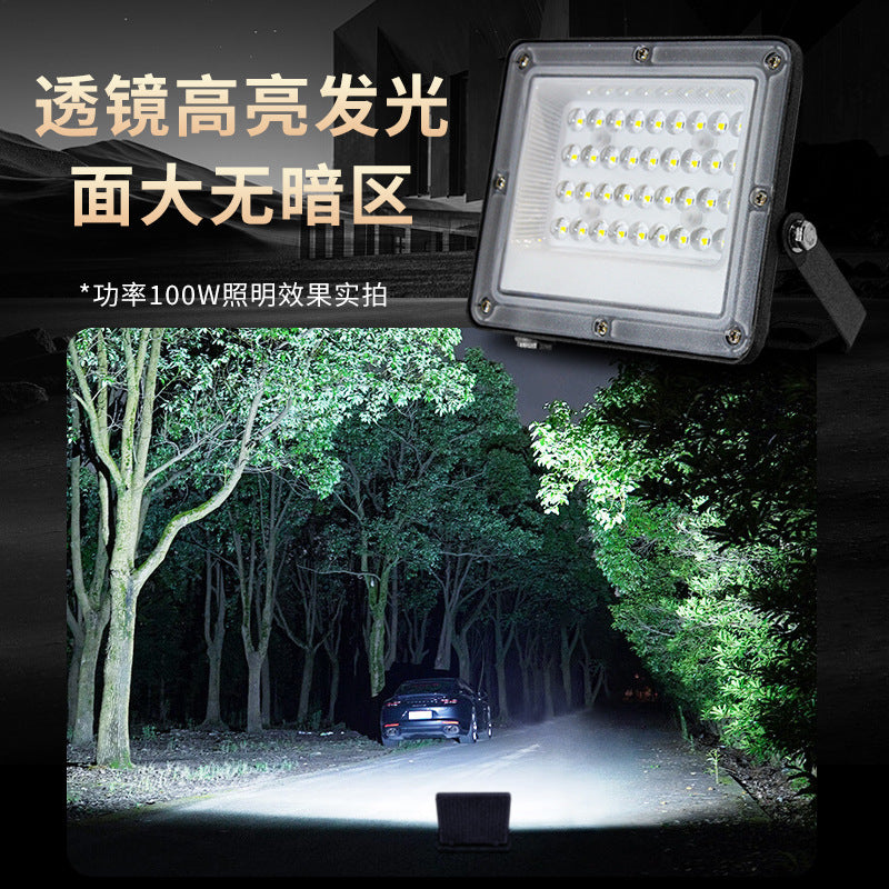 Cross-border outdoor waterproof led small apple floodlight, community garden light, billboard floodlight, construction site lighting