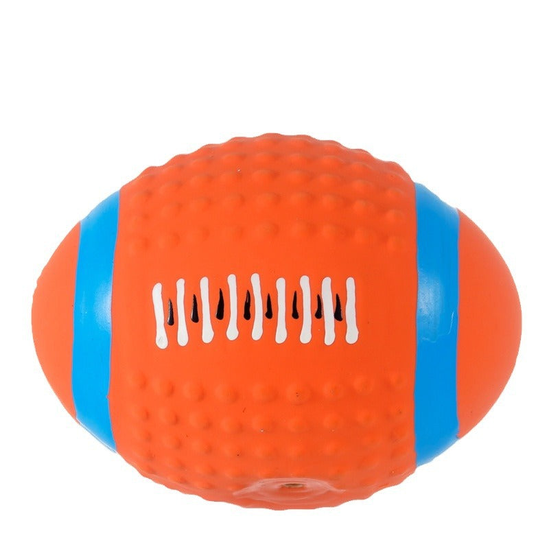 Wholesale Pet Latex Toys Filled Cotton Latex Rugby Football Volleyball Sound Dog Toys Pet Toys