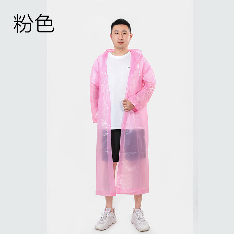 EVA fashionable and environmentally friendly lightweight raincoat manufacturer non-disposable thickened adult raincoat outdoor travel