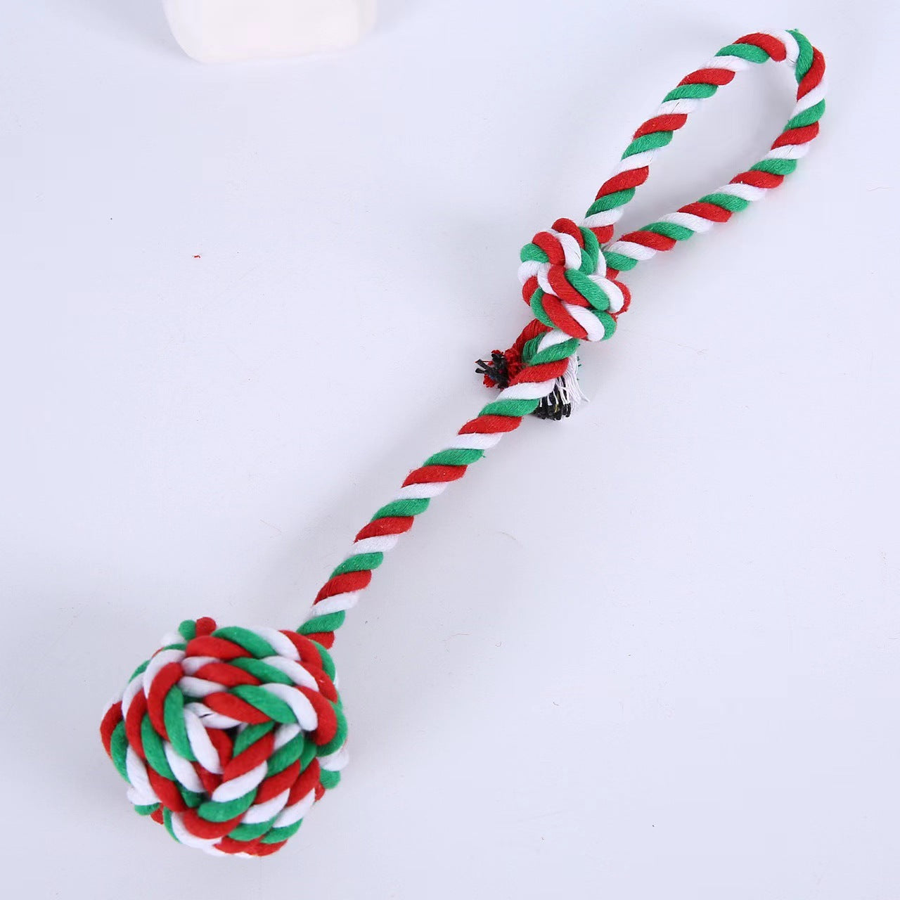 Amazon popular pet products dog cotton rope toy grinding teeth pet toy set Christmas dog toy gift