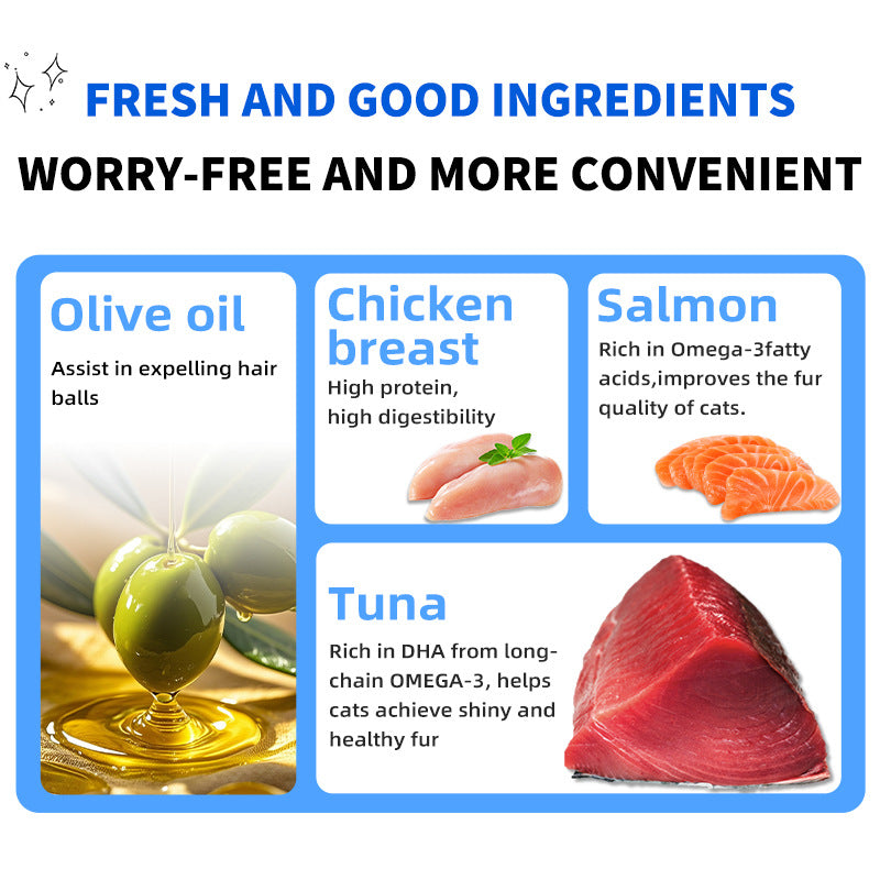 English Cross-border Canned Cat Pet Adult Cat Kitten 85g Foreign Trade Wholesale Full Price Universal Chicken Mousse Canned Cat