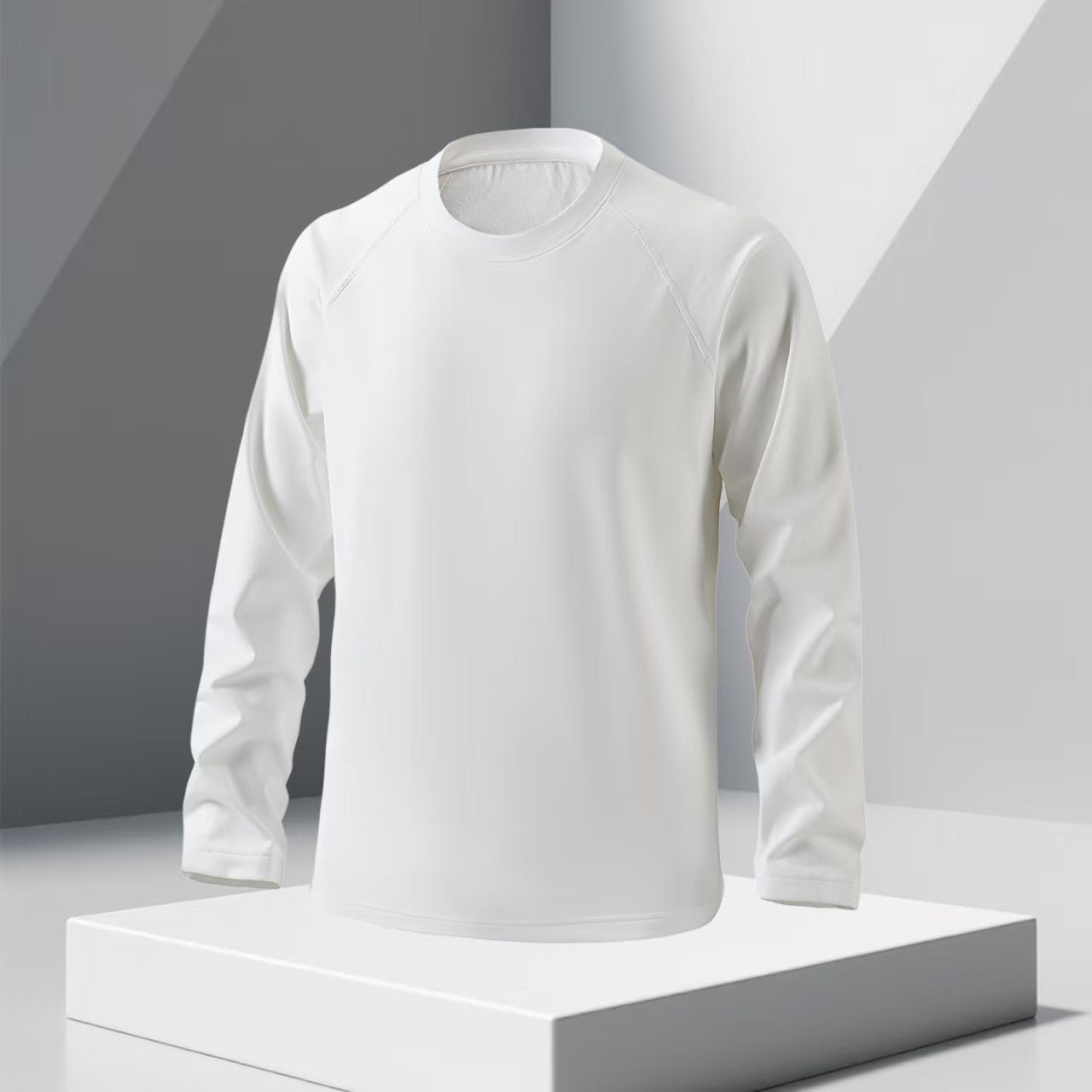 Outdoor running fitness sportswear moisture-absorbing quick-drying bottoming top men's and women's casual slim-fit crew neck long-sleeved t-shirt