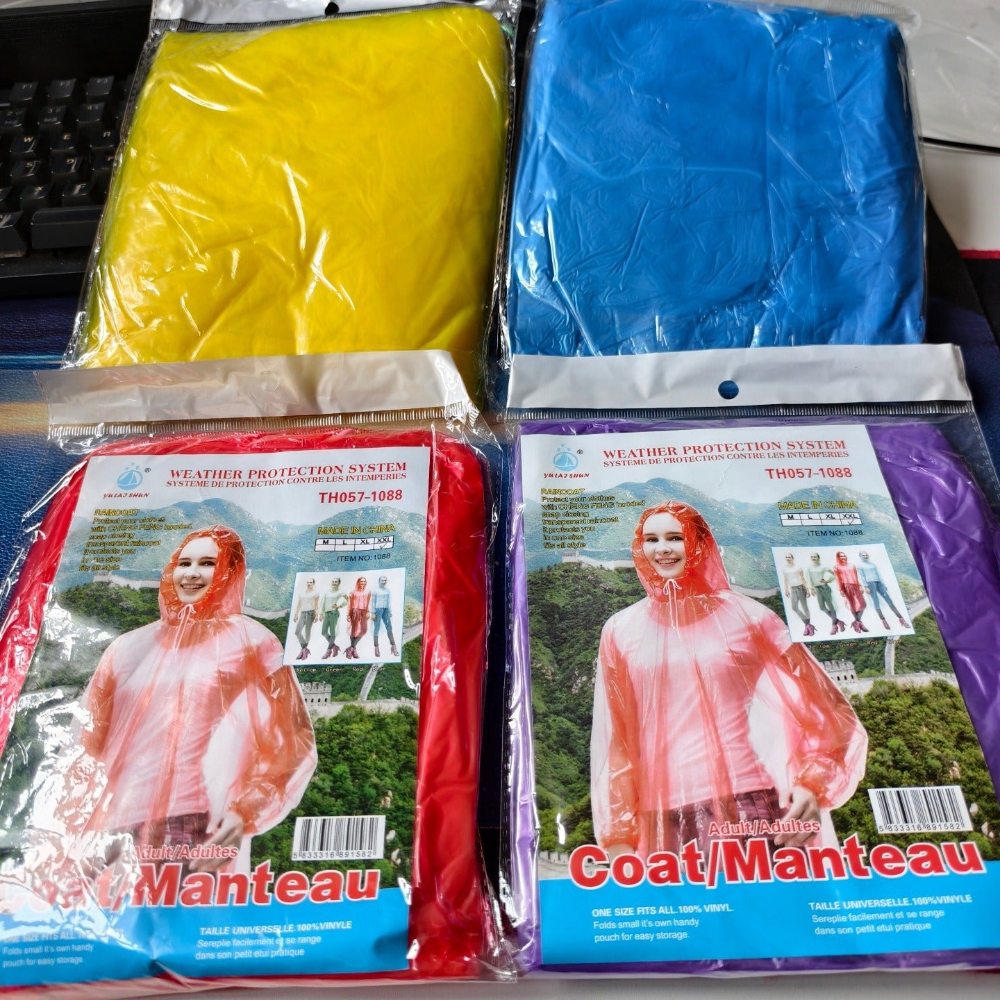 Spot travel mountaineering non-disposable raincoat full body thickened waterproof and rainstorm proof portable eva raincoat