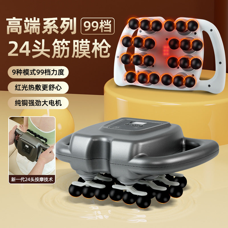 Explosive Simulation Human Hand Cervical Massager Multi-head Multifunctional Relaxation Fascia Gun Strong Power Deep Strike Foot
