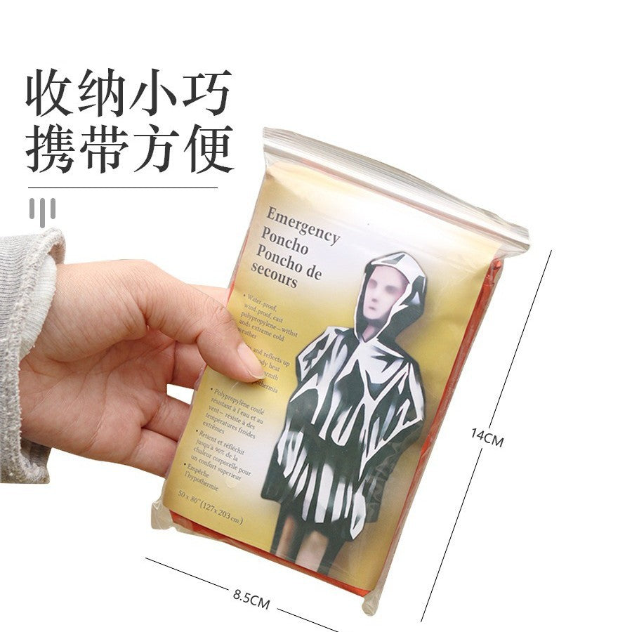 Outdoor Portable First Aid Raincoat Long Riding Thickened Reflective Windproof Emergency Hiking Multifunctional Wholesale