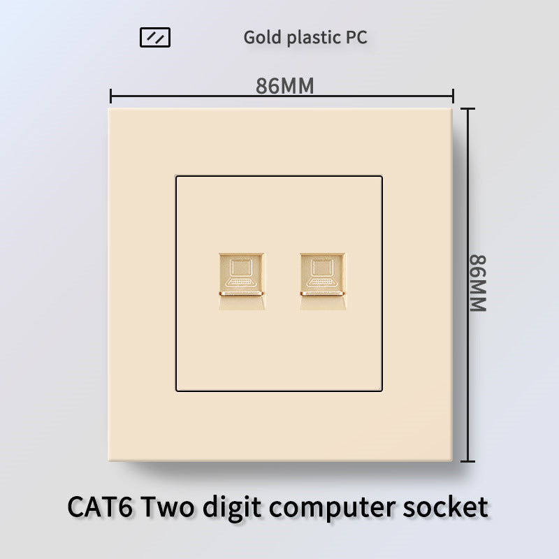 Foreign trade Hong Kong and Macao British 13A socket USB with Type-c plug + British standard electrical switch PC flame retardant panel plug
